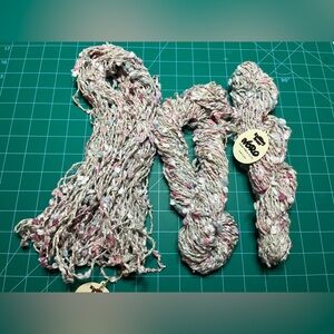 Noro Multicolor Yarn with Pink and Cream Accents